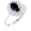 anello silver elegance argento rodiato cubic zirconia collezione silver elegance misura 58 bianco