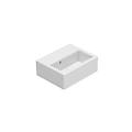 lavabo sospeso in ceramica 40x32 cm globo stone scr40bi bianco ceramica