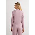 maglia manica lunga aperta davanti in modal chic comfort donna rosa scuro taglia s