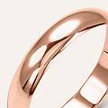 fede mantovana leggera 4 mm oro rosa collezione fede leggera 750/1000 oro rosa