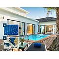 piscina rettangolare in legno aruba 5. 00 x 3. 00 x 1. 24 m + copertura a bolle