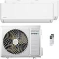 condizionatore artic tp-4 dual split 12000+12000 btu inverter a++ wifi unità esterna 5. 1 kw