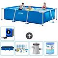 - piscina fuori terra rettangolo 300x200x75 cm blu include accessori coordinati a165