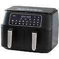 69508 duploair friggitrice ad aria 9l 2x4 5l 2400w nero