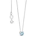collana oro 18kt con pendente donna fantasia di topazio glb 1546