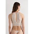bra top in pizzo donna naturale taglia l