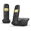 Siemens A270a Duo Coppia Cordless Display 1 5 Vivavoce Rubrica Segreteria Nero