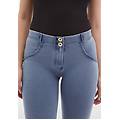jeggings push up wr. up 7/8 superskinny jersey organico denim light blue-blue seams donna medium