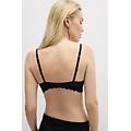 reggiseno push-up bellissima pretty flowers donna nero taglia 4b