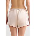 pantaloncino in seta donna naturale taglia l