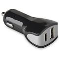 caricabatterie da auto 2 porte usb-type-c nero