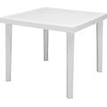 quartet tavolo da giardino quadrato 95x95 cm in resina colore bianco quartet