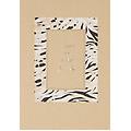 t-shirt regular fit con grafica e borchie dorate irish cream zebra animalier donna large