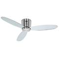 eco plano ii bn-si ventilatore da soffitto con luce e motore di controllo 13w argento