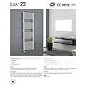 termoarredo lisa 22 bianco 400 x 700 mm