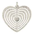 ciondolo cuore donna oro bianco gl100217