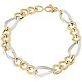 bracciale donna oro giallo bianco gl100615