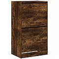 - scarpiera con 2 cassetti ribaltabili rovere fumo 60x42x180 cm