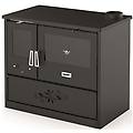 blinky cucina a legna con forno fiorella porta vetro antracite
