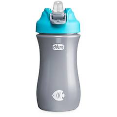 Chicco Bicchiere Bimbo Pop Up 2+ (350ml) Azzurro E Grigio