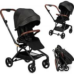Momi Passeggino Reversibile Omologato 22 Kg Adelle Black