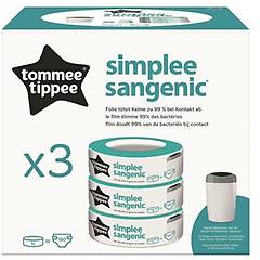 sangenic tommee tippee ricarica per contenitori per pannolini simplee protezione antiodore e antigerme 1