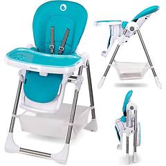 lionelo lo linn plus turquoise linn plus seggiolone pappa fino a 15 kg pieghevole colore turchese