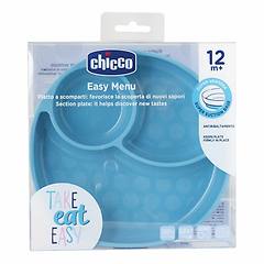 chicco piatto silicone ventosa blu