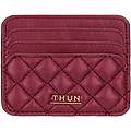 porta carte in ecopelle cherry