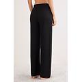 pantaloni lunghi a palazzo 100% cashmere donna nero taglia m