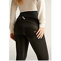 pantaloni maternity wr. up in similpelle effetto bagnato nero donna extra large