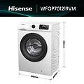 lavatrice wfqp701219vm 7 kg classe a vapore quick wash inverter