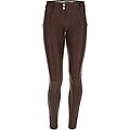 pantaloni push up wr. up skinny in similpelle ecologica french roast donna medium