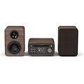 stereo mini dab+ fm con bluetooth nero caffe' e noce