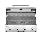 barbecue a gas fry top 750 basic da appoggio 4 bruciatori griglia tondino
