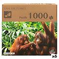- puzzle orangutan 6 unità 68 x 50 x 0 1 cm