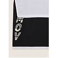 completo t-shirt cropped e canotta con stampa perlata nero-bianco donna small