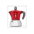 moka induction 4 tazze adatta a tutti i piani cottura 150 ml acciaio rosso