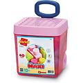 ECOIFFIER simba toys italia srl 7828 carrello rosa rolly mattoncini 40 pezzi maxi