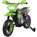 - moto cross elettrica per bambini con rotelle 2. 5km / h verde