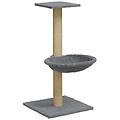 - albero per gatti con palo tiragraffi sisal grigio chiaro 74 cm