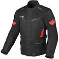 giacca moto vaulture nero rosso taglia m