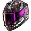 casco skwal i3 hellcat mat nero / chrom / violet nero viola xs