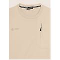 t-shirt comfort con taschino e inserti rip-stop white swan uomo medium