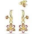 orecchini idyllia set (3) taglio misto fiore multicolore placcato color oro os