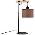 lampada da tavolo rika altezza 46 cm grigio/nero tessuto/metallo