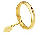 fede nuziale comoda 3 mm oro giallo