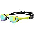 occhialini cobra ultra swipe giallo con lenti a specchio verde
