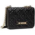 - borsa donna love a spalla / tracolla in ecopelle trapuntata nero b22mo110 jc4000 media