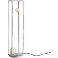 abachina lampada led da pavimento a 2 luci bianca 103cm